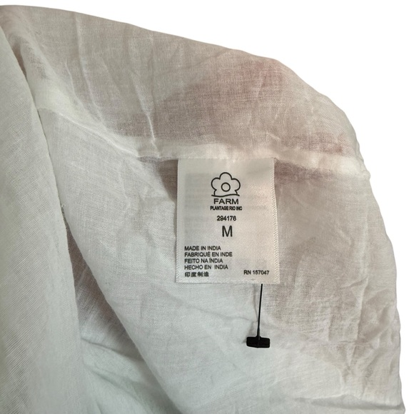 FARM Rio Rainbow Leaves Open Back Midi Dress Medium - Picture 14 of 15